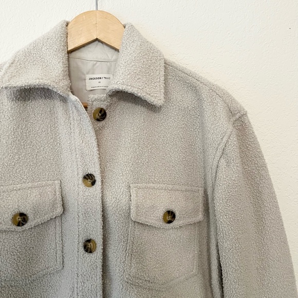 Jackson Rowe Panama Shirt Jacket Ivory XS - Picture 4 of 4